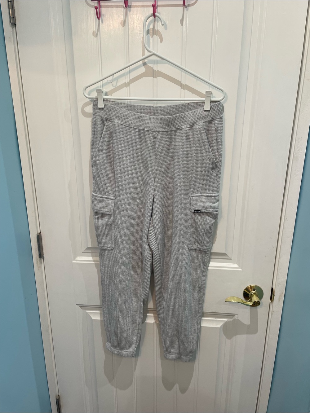 Bench Light Gray Waffle Cargo Joggers